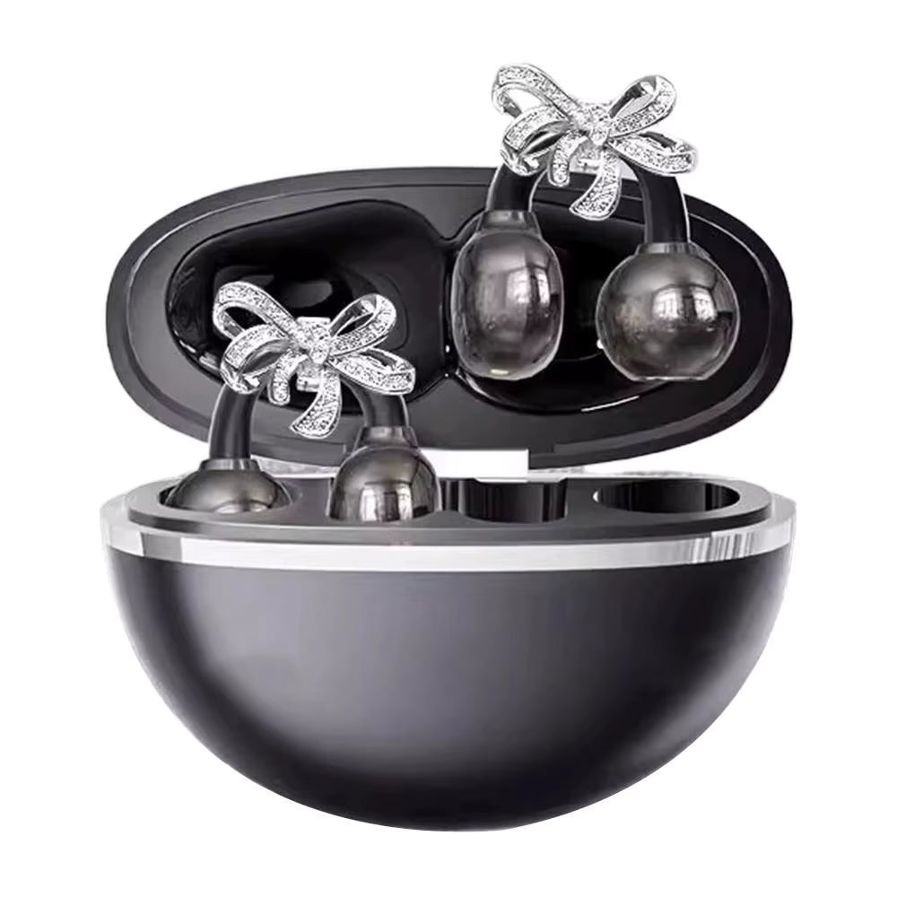 Auriculares inalámbricos Bluetooth con aretes de lazo de cristal desmontables
